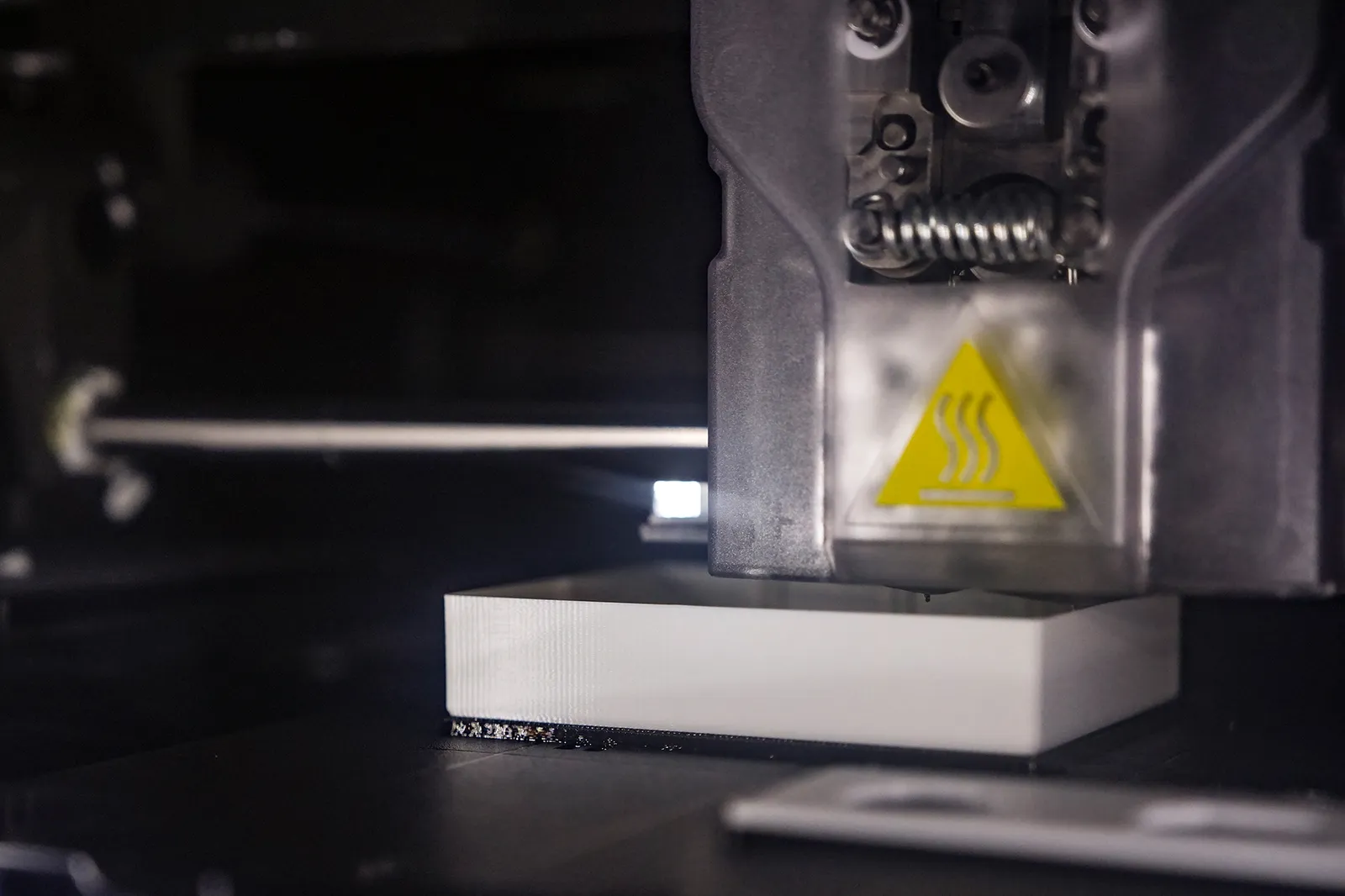 3D printed part in a 3D printer